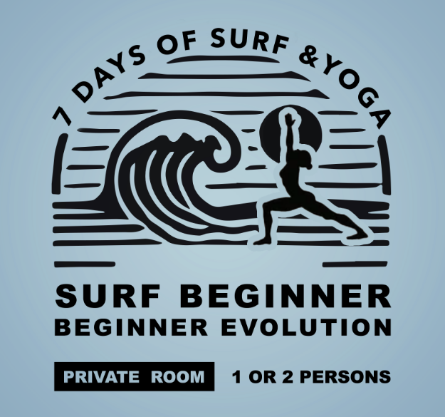 Imagem de 7 DIAS SURF & YOGA - INICIADO OU INICIADO EVOLUÇÃO - QUARTO PRIVADO